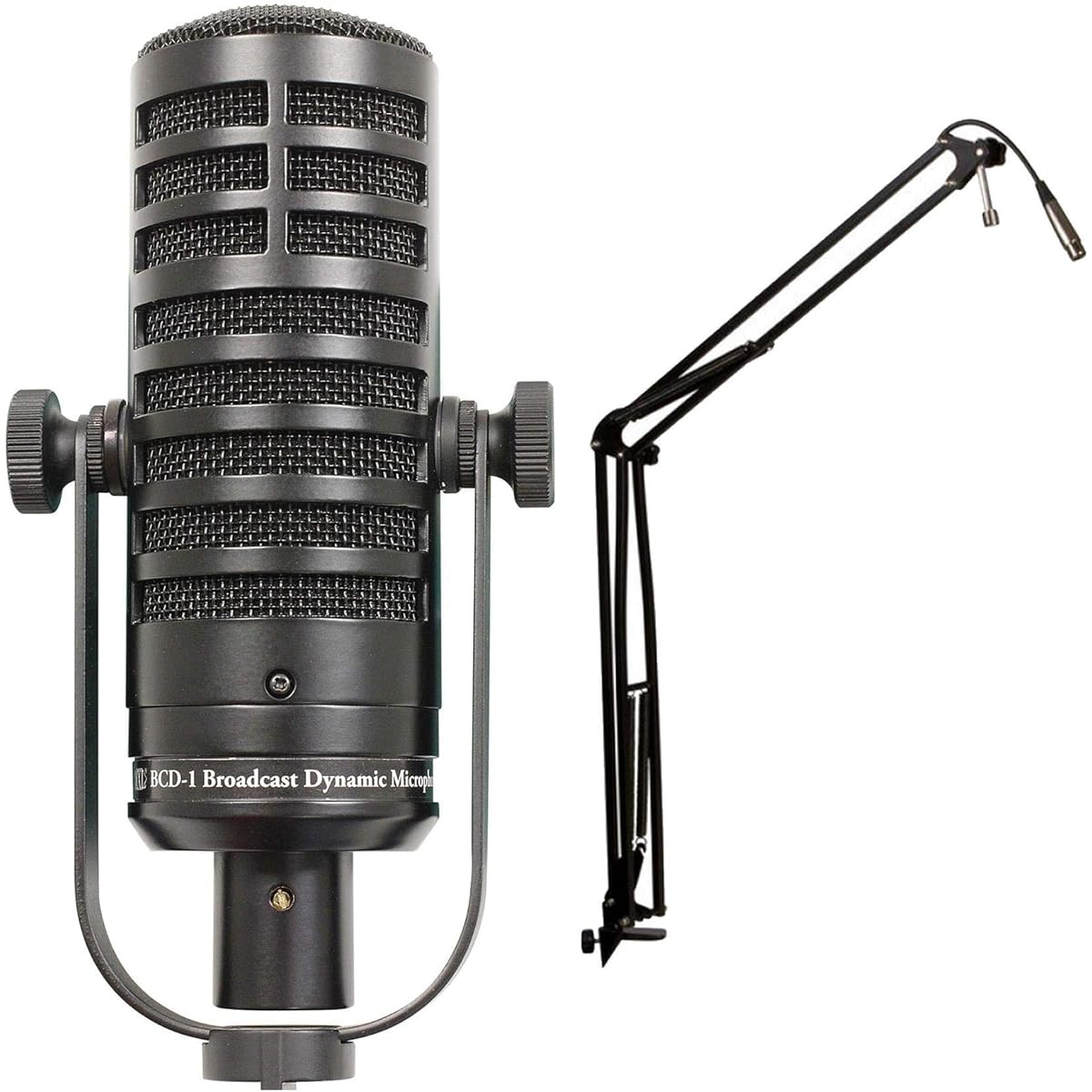 MXL BCD-1 Microphone Bundle with Desktop Boom Arm Podcasting (2 Items)