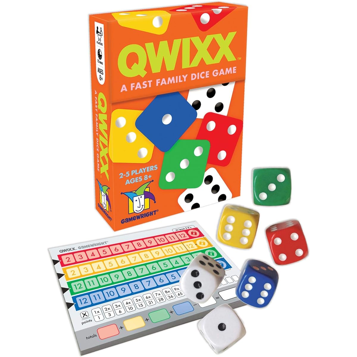 Includes Qwixx 600 replacement score pad