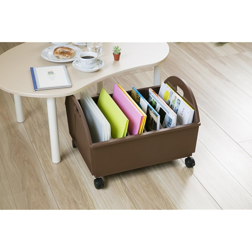 Kimoto Chemical Industry Stylish Storage Perfect for Interior Multipurpose Stocker Dark Brown