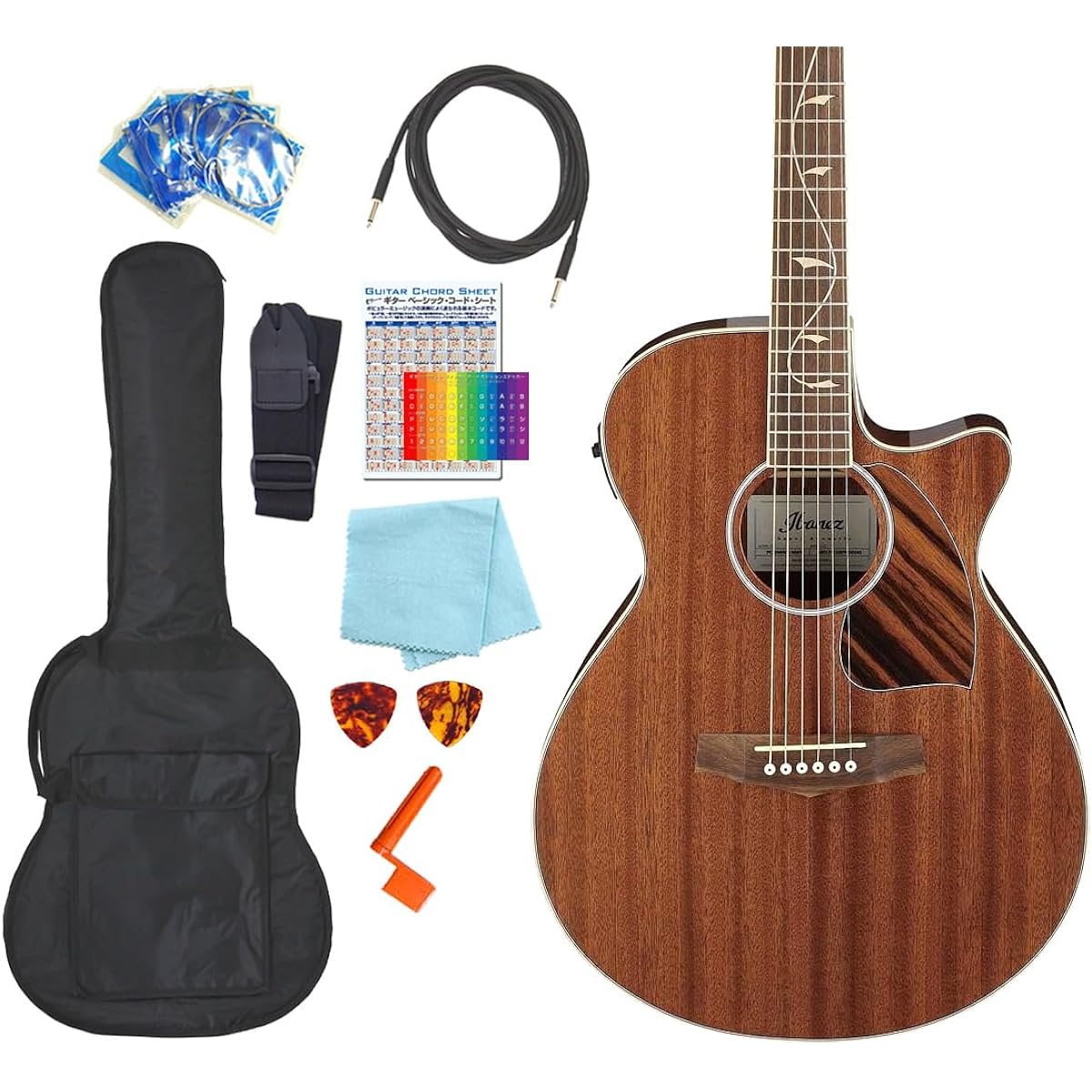 Ibanez PC33MHCE NMH Acoustic-Electric Guitar for Beginners 10-Piece Set Acoustic Guitar [98765]