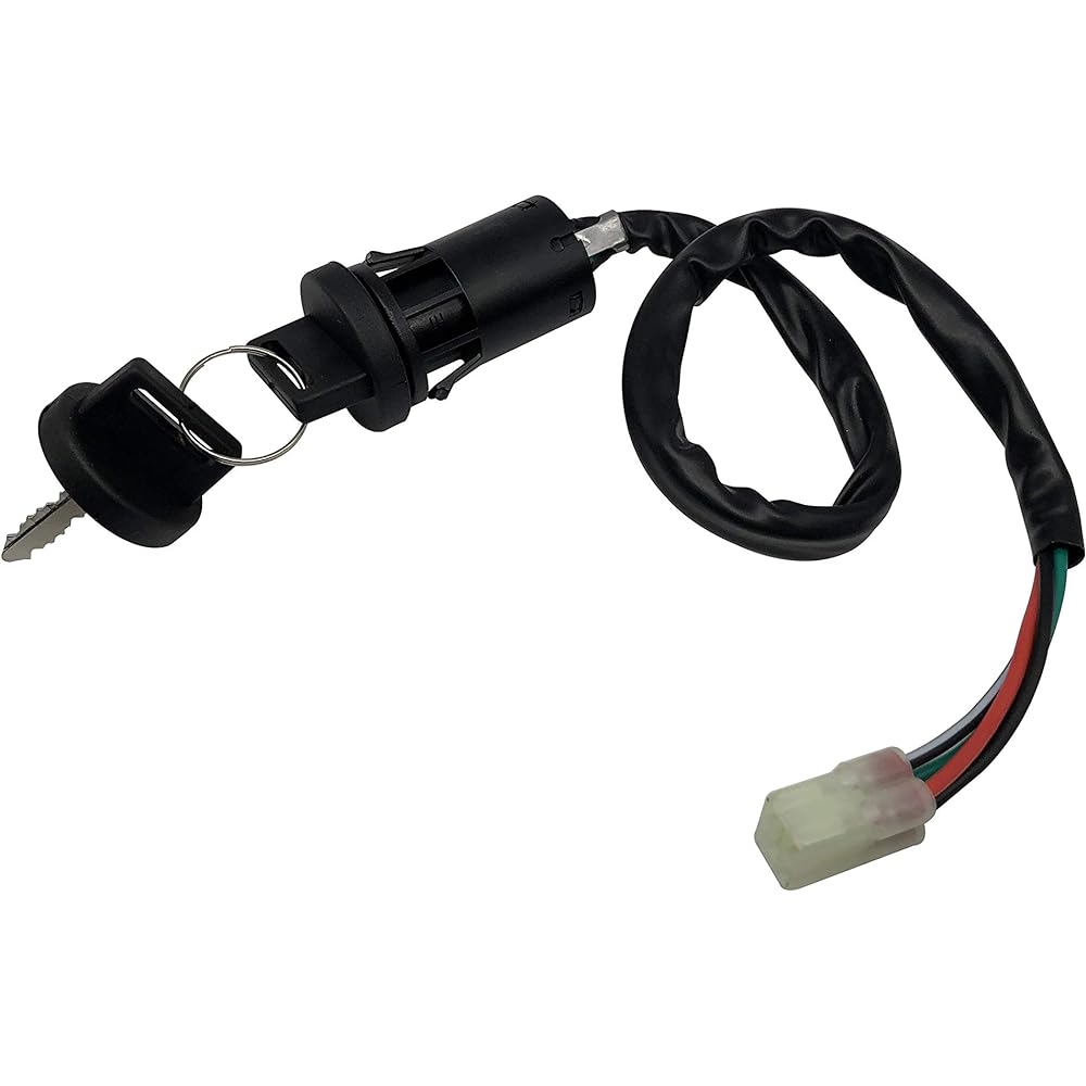 SHUmandala 4 Wire Ignition Key Switch Honda 450 R TRX450 TRX450R SPORTRAX 2004-2009/TRX450ER/Sportrax 400 TRX400EX 2x4 2005-2008/TRX400X 2x4 2009 2012-2014 35100-HN1-A41 Compatible with 35100-HP1-003