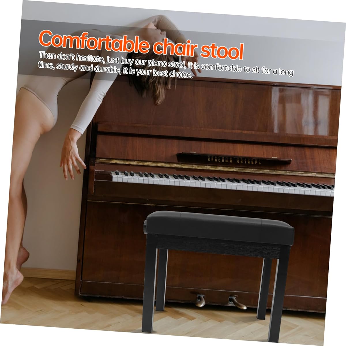 SWOOMEY 1pc Lifting Piano Stool Single Stool Lifting Design Chair Gaming Chair Game Chair Elevator Piano Stool Piano Bench Electronic Organ