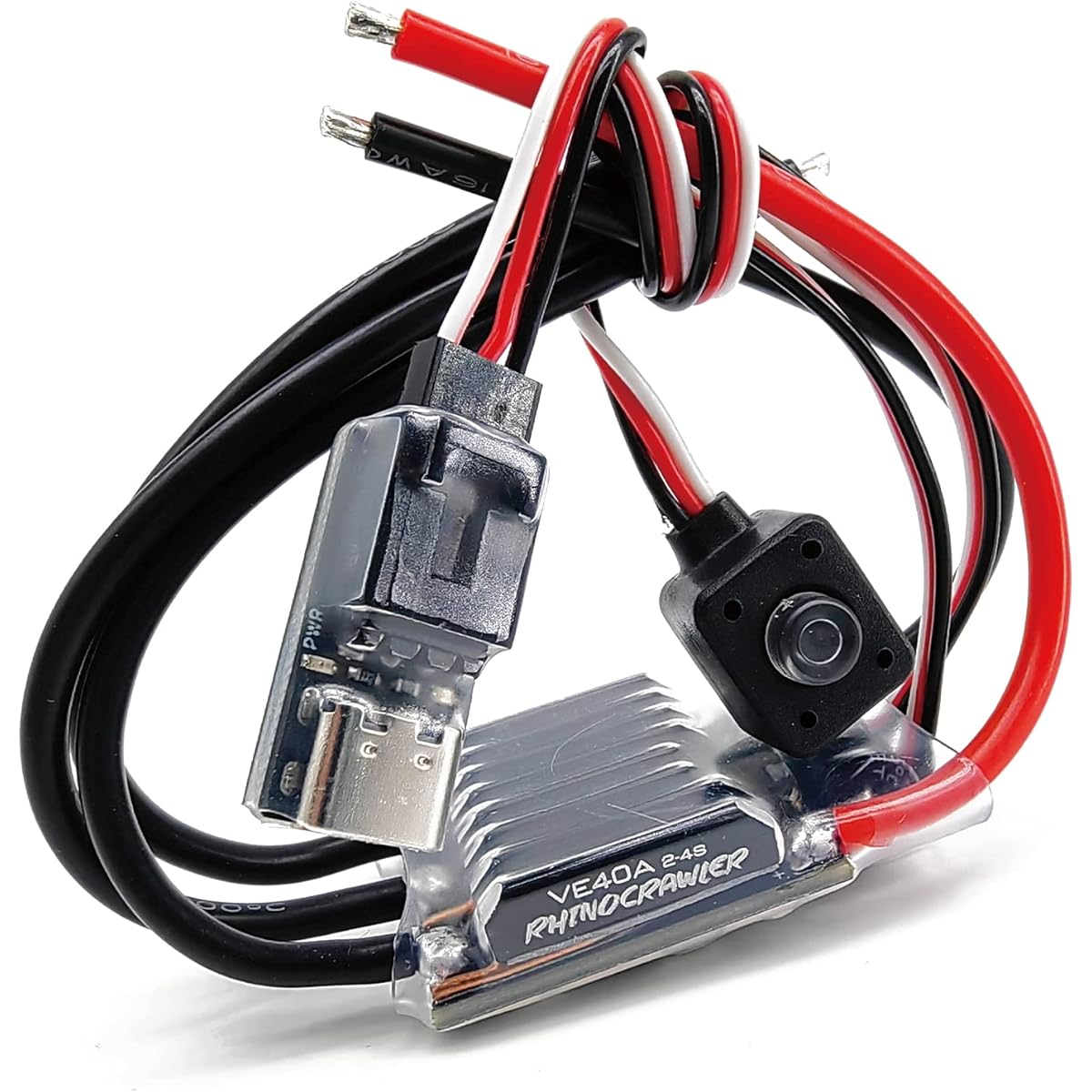 RhinoESC Crawler ESC AM32 40A BEC 5.2~8.2V Traxxas Axial MOA Ventru RC Crawler Pro Shafty Comp Crawler (Crawler 40A ESC)