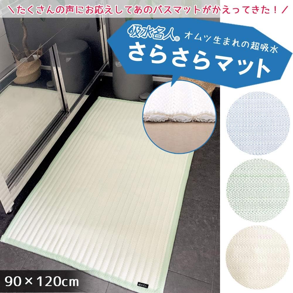 Absorbent Master Smooth Matte Blue 90 x 120cm Water Absorbing Quick Drying Antibacterial Diaper Material Non-sticky