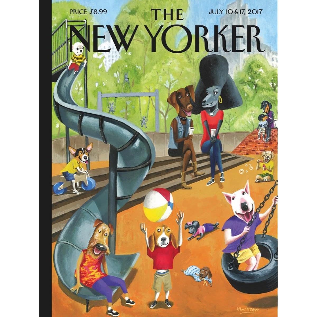 New York Puzzle Company - New Yorker Off the Leash - 1000 Piece Jigsaw Puzzle