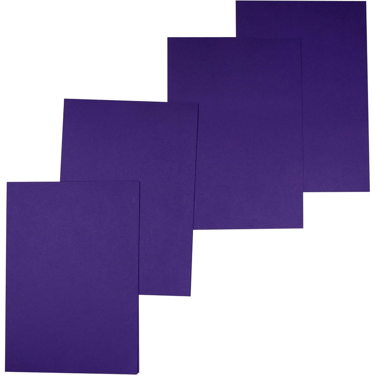 SNOW CRAFTS A3 Solid Color Paper (40 Sheets) 130-210 GSM for Arts & Crafts 16.5" x 11.7" x 0.12" (Purple)