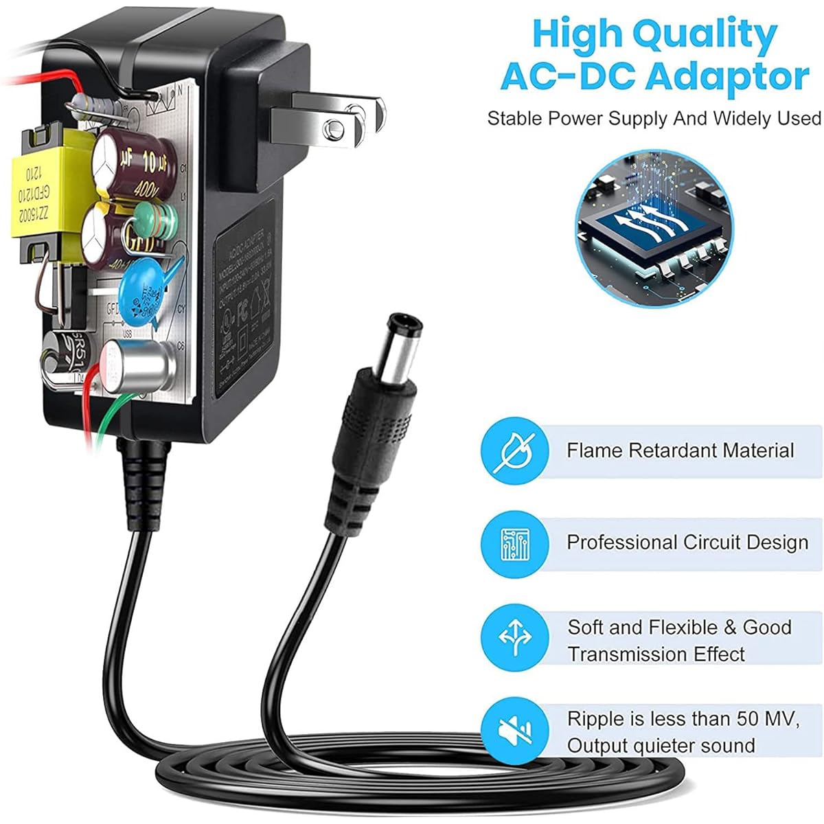Replacement Cryotex Massage Gun Charger 16.8V Power Adapter Cryotex 1113 cryotex1113 Massage Gun Muscle Massager AsiaSolution LetsFunny Power Cord