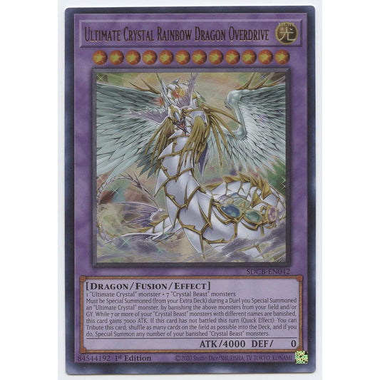 Ultimate Crystal Rainbow Dragon Overdrive - SDCB-EN042 - Ultra Rare - First Edition