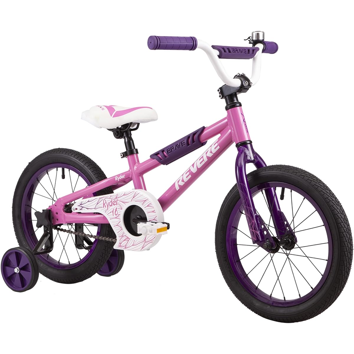 Revere Pink Freestyle BMX Kids 16" Bike Lightweight Aluminum Frame and Fork Easy to Ride! Premium Parts Premium Safety Without the Premium Price!