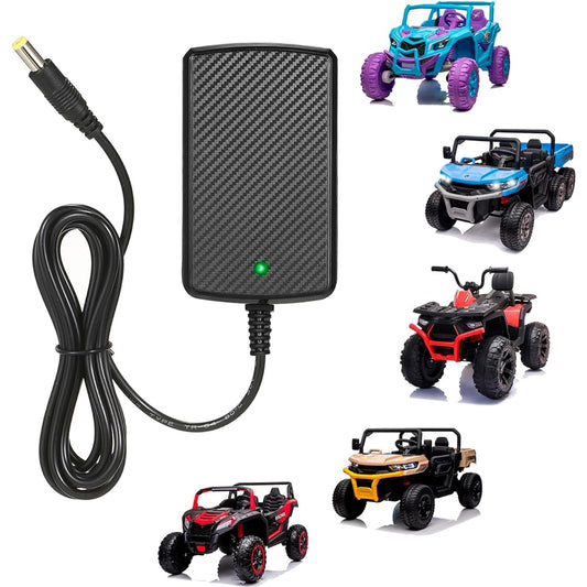 24V Battery Charger for Ride on Toys Cars 24 Volt 1000mA Kids Battery Charger for UTV Jeep 4x4 Go Kart ATV Tractor Truck Big Kids Electric Car Toy Charger