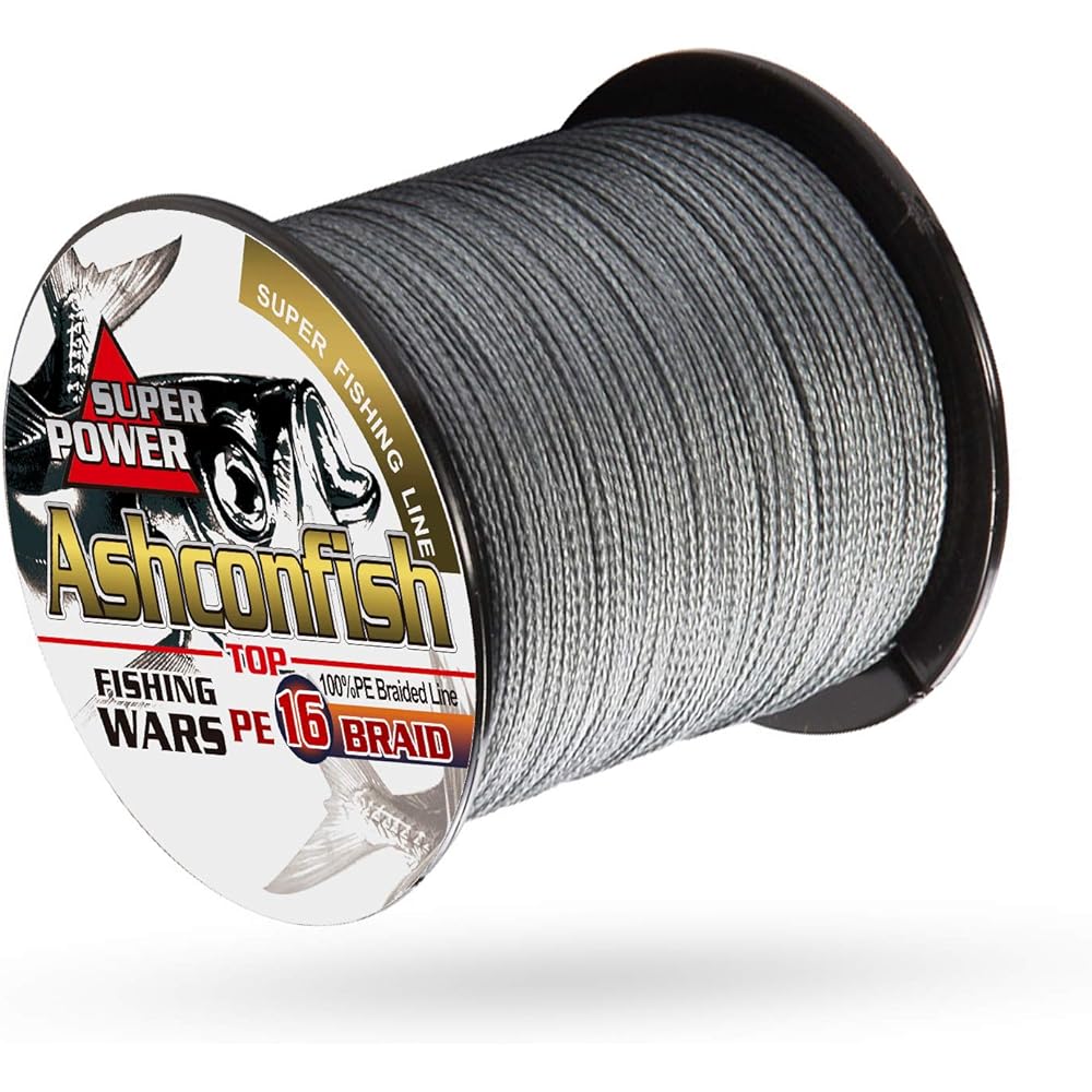 Ashconfish PE line fishing line fishing line 16 pieces (No. 2 No. 3 No. 4 No. 5 No. 6 No. 7 No. 8 No. 10 No. 12 No. 14 16 No. 18 No. 20) (100M 150M 200M 300M 500M 1000M) 16 pieces PE 16 strands High strength High sensitivity
