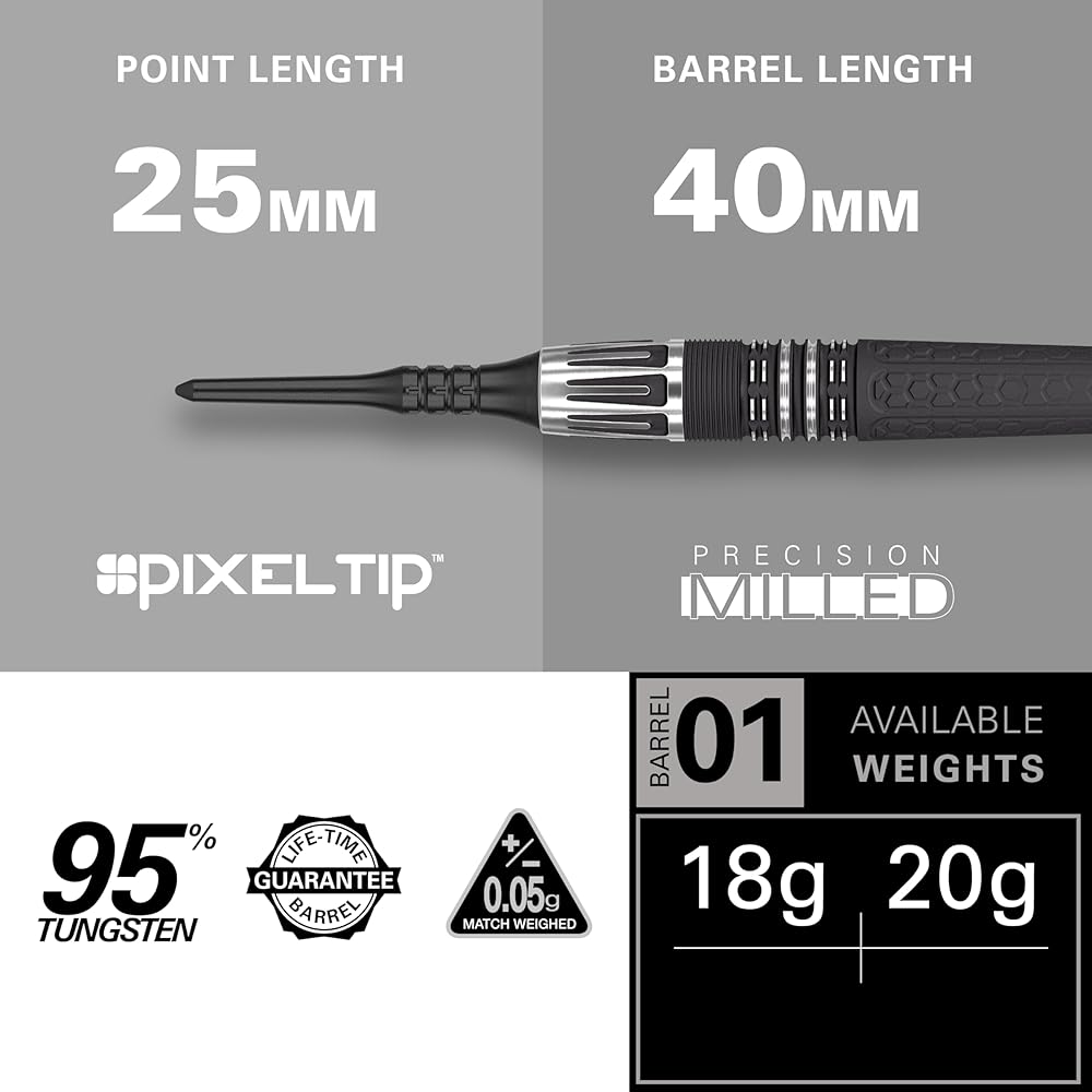 TARGET POWER 9FIVE G10 18G 95% SOFT TIP DARTS (Power 9FIVE G10 Phil Taylor)