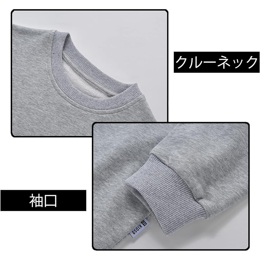 [LSMUDKINGDOM] LittleSpring Jersey Top and Bottom Kids Sweatshirt Sweatshirt Pants Children Long Sleeve Setup