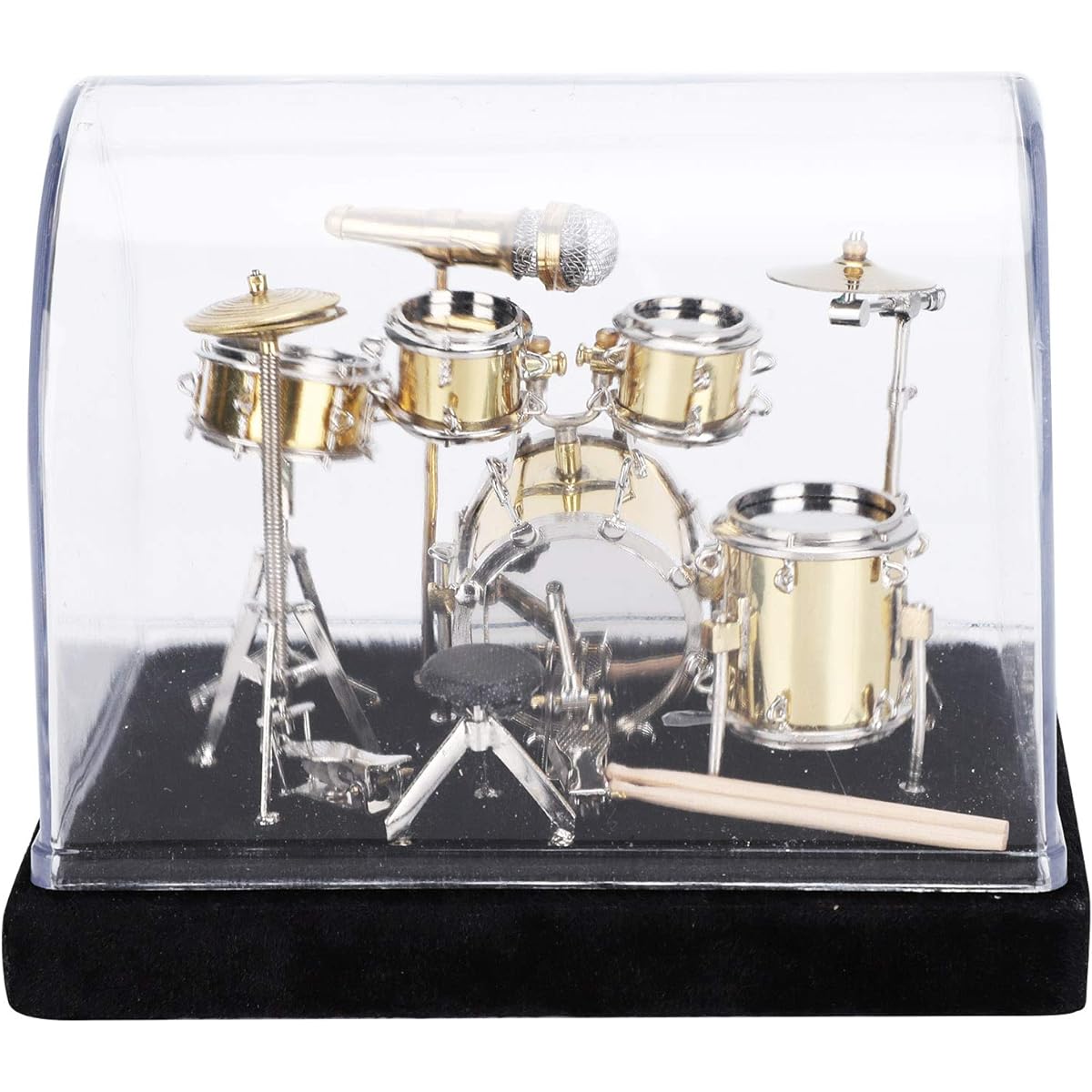 Pssopp Mini Drum Model Miniature Musical Instrument Drum Set Model Display Desktop Musical Instrument Decoration Home Decoration