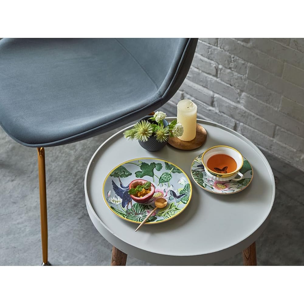 [Regular Imported Product] Wedgwood Wanderlust Water Lily Tea Cup & Saucer 200ml Wedding Gift Present 1057268 Yellow