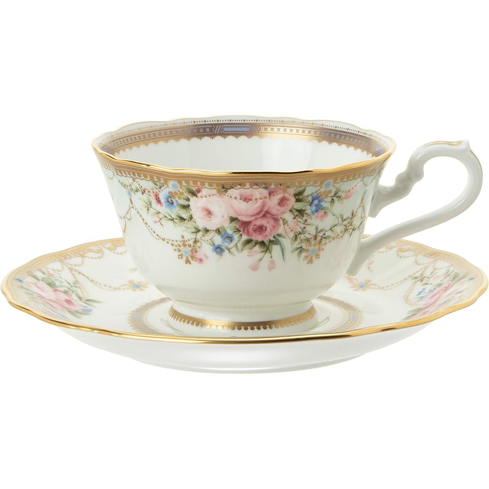 Noritake Cup & Saucer (Coffee Tea) 225cc Aphrodite Bone China T50940/4691