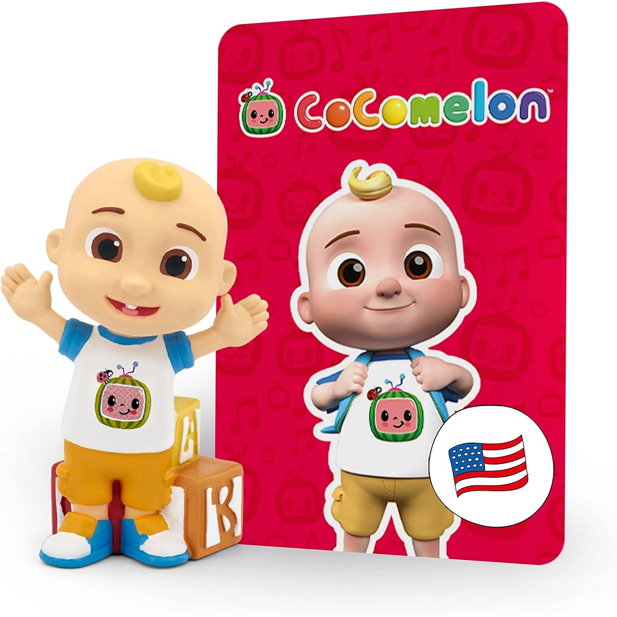 Tonys JJ audio play character from CoComelon.