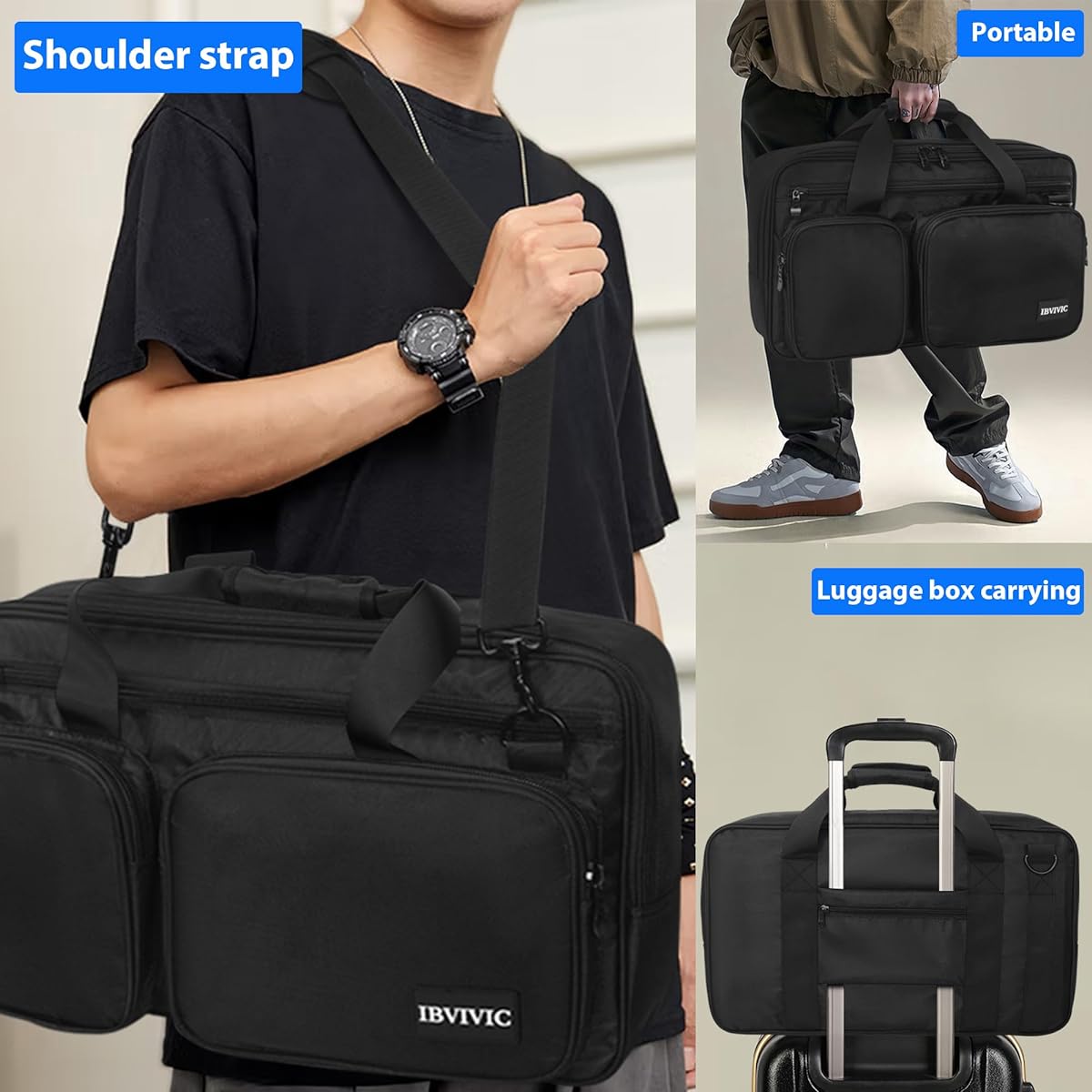IBVIVIC Lightweight Controller Storage Bag Case for Pioneer RX/NI Traktor Kontrol S8/DDJ SX SX2 SX3/DDJ 800 808/DDJ FLX6