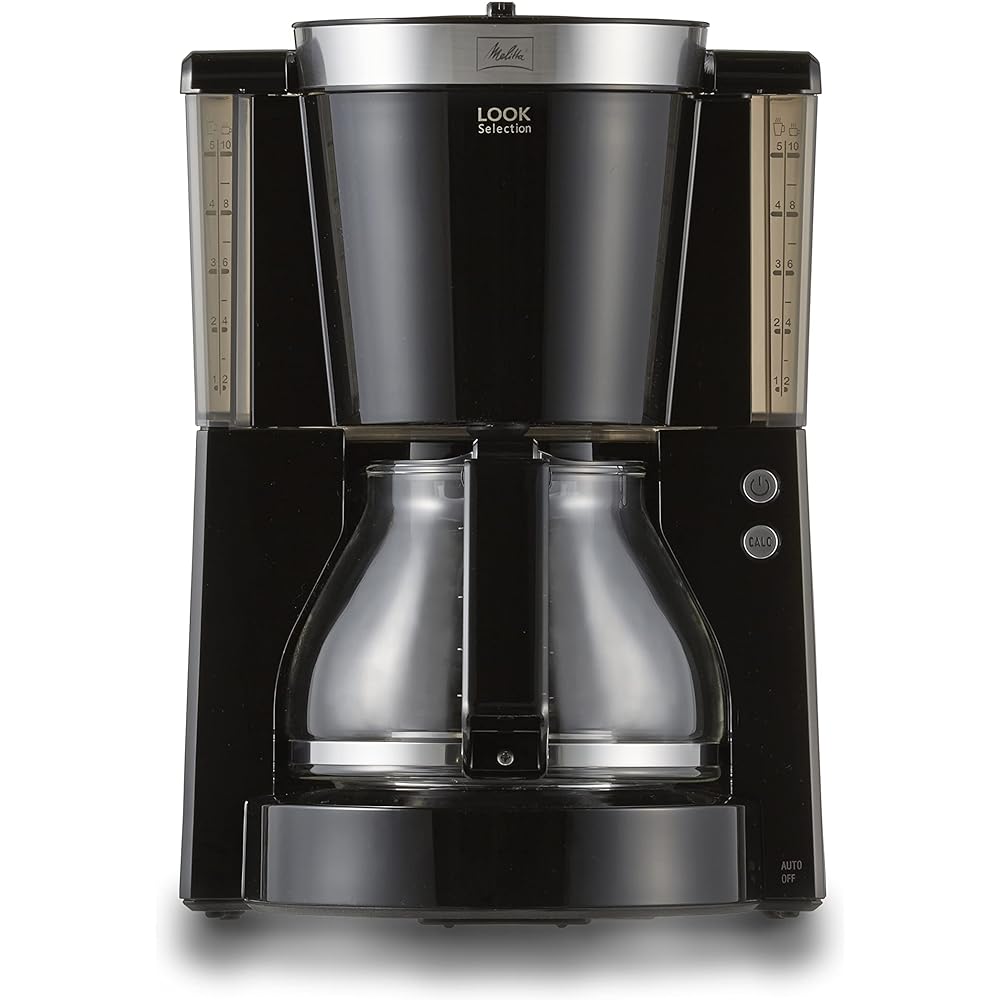 Melitta Filter Paper Coffee Maker Look Selection Black 10 Cups MKM-1084