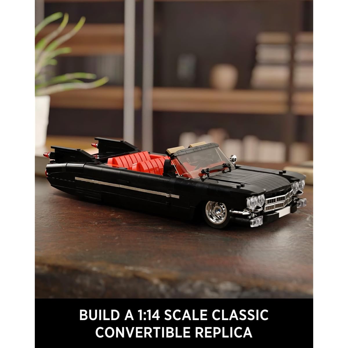 Nifeliz Eldorado Classic Retro Car Building Kit Convertible Sports Car Display Model Set for Adults Gifts (1,245 Pieces)