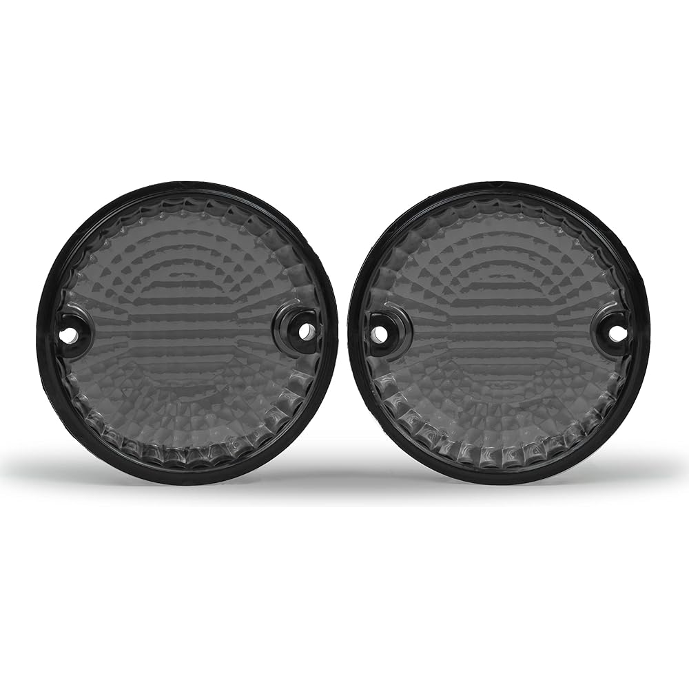 Krator Smoke Turn Signal Lens Indicator Blinker for Kawasaki Vulcan 900 Classic LT Custom 2006-2012