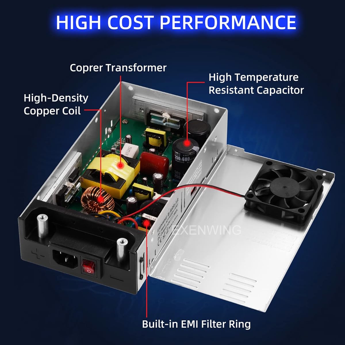 DIY 24V 25A 600W Switching Power Supply 110V AC to 24V DC Converter Adapter Transformer PSU 24 Volt Motor Pump for CCTV Security Camera 3D Printer