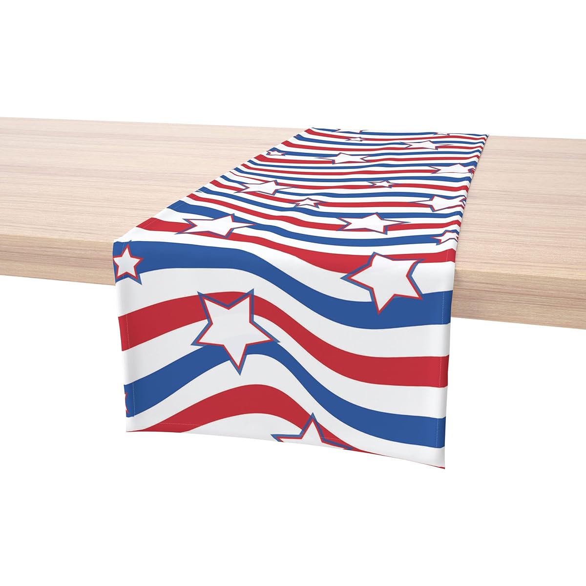Fabric Textile Products American Stars & Stripes Table Runner 14"x108"