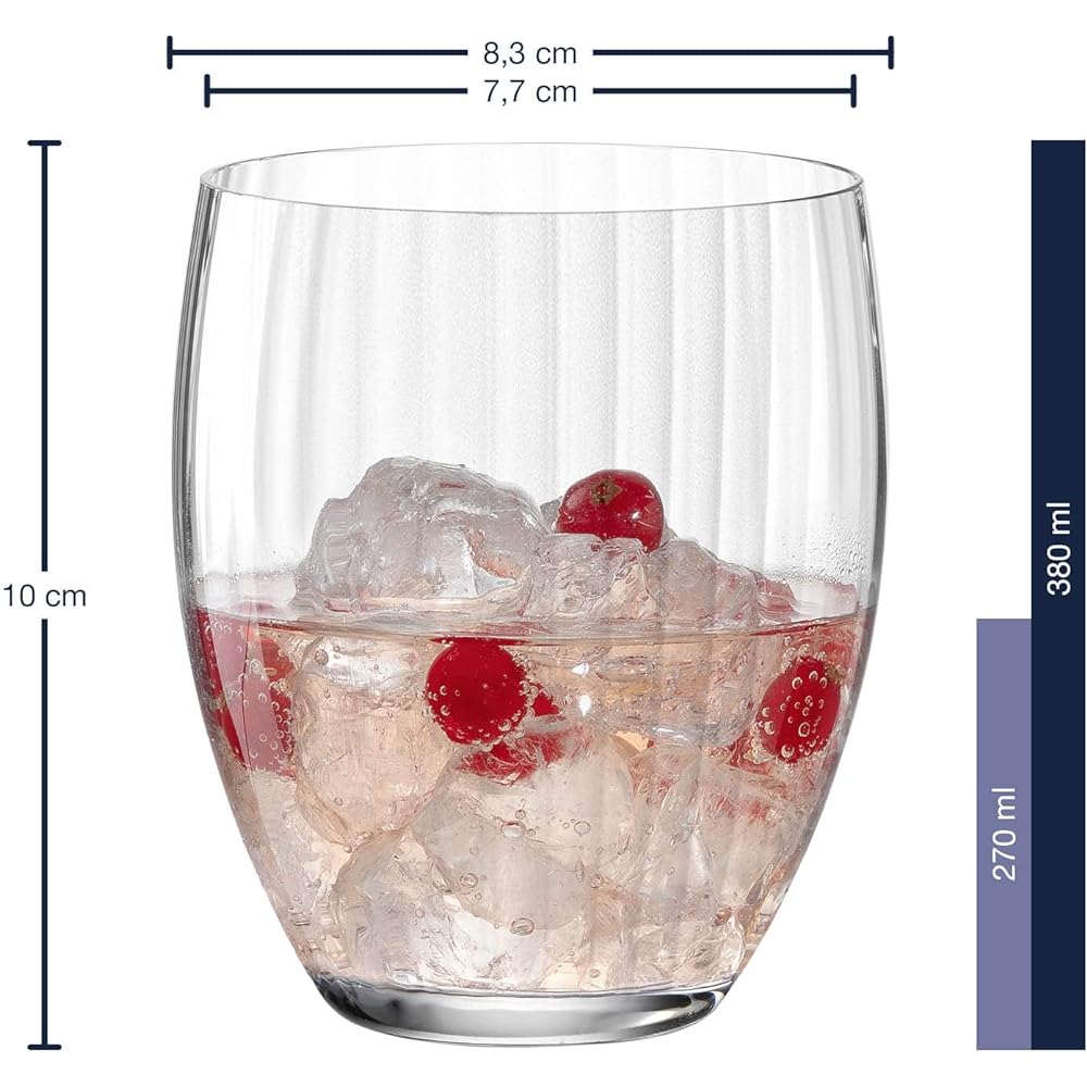 LEONARDO Tumbler Set of 6 380ml Clear POESIA 069170-CN