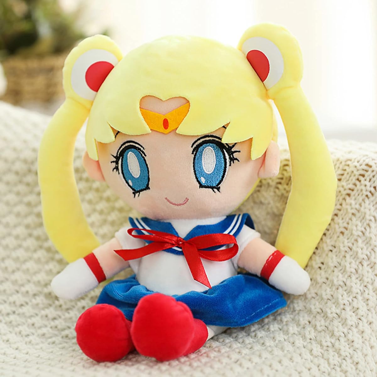 Tsukino Usagi Plush Figure Anime Rabbit Stuffed Cute Moon Sailor Gift Yellow