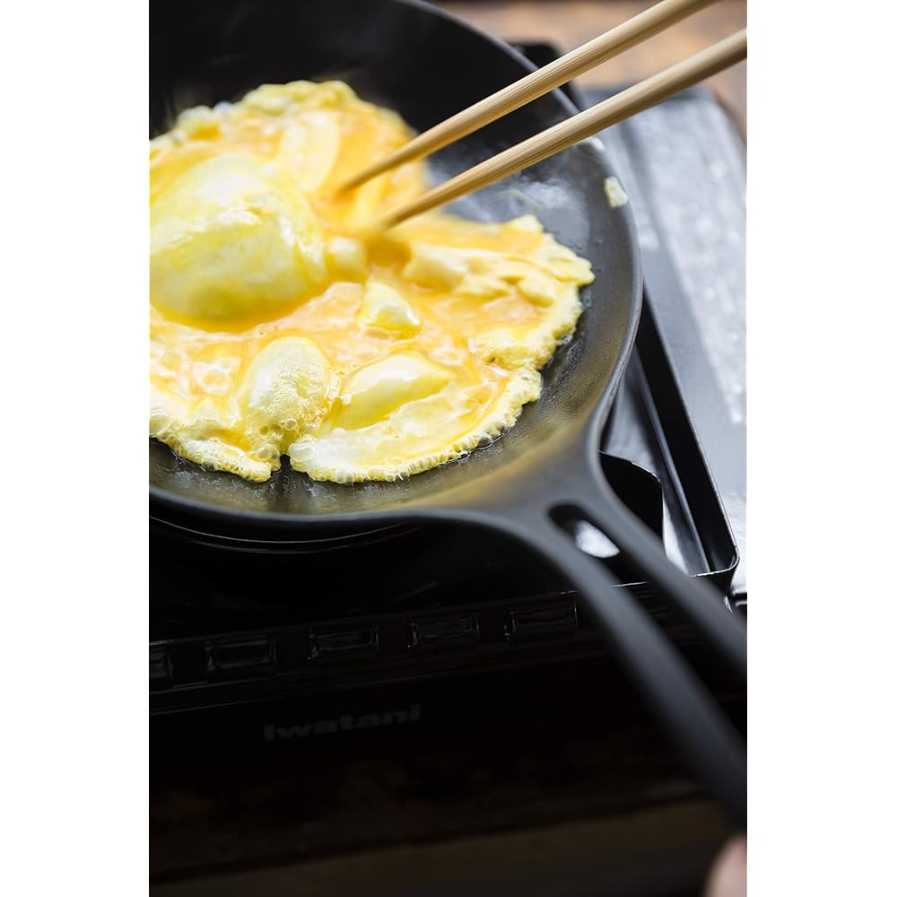 Iwachu Omelette 24 Black Baked Inner Diameter: 23.5cm IH Compatible Frying Pan Nambu Ironware 24601