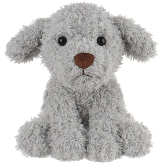 Apricot Ram Toys Stuffed Animal Grey Puppy Dog Plush Soft Cuddly Great for Kids 8 Inch