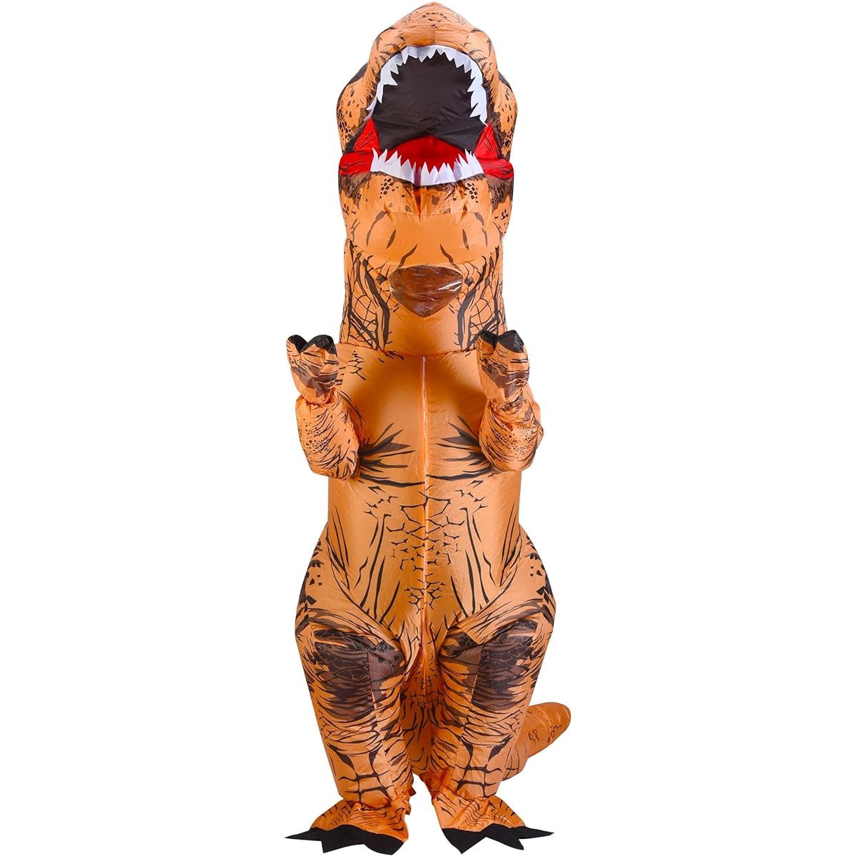 Lulu Home Halloween Dinosaur Costumes Inflatable T-Rex Dinosaur Costume for Adults, Brown