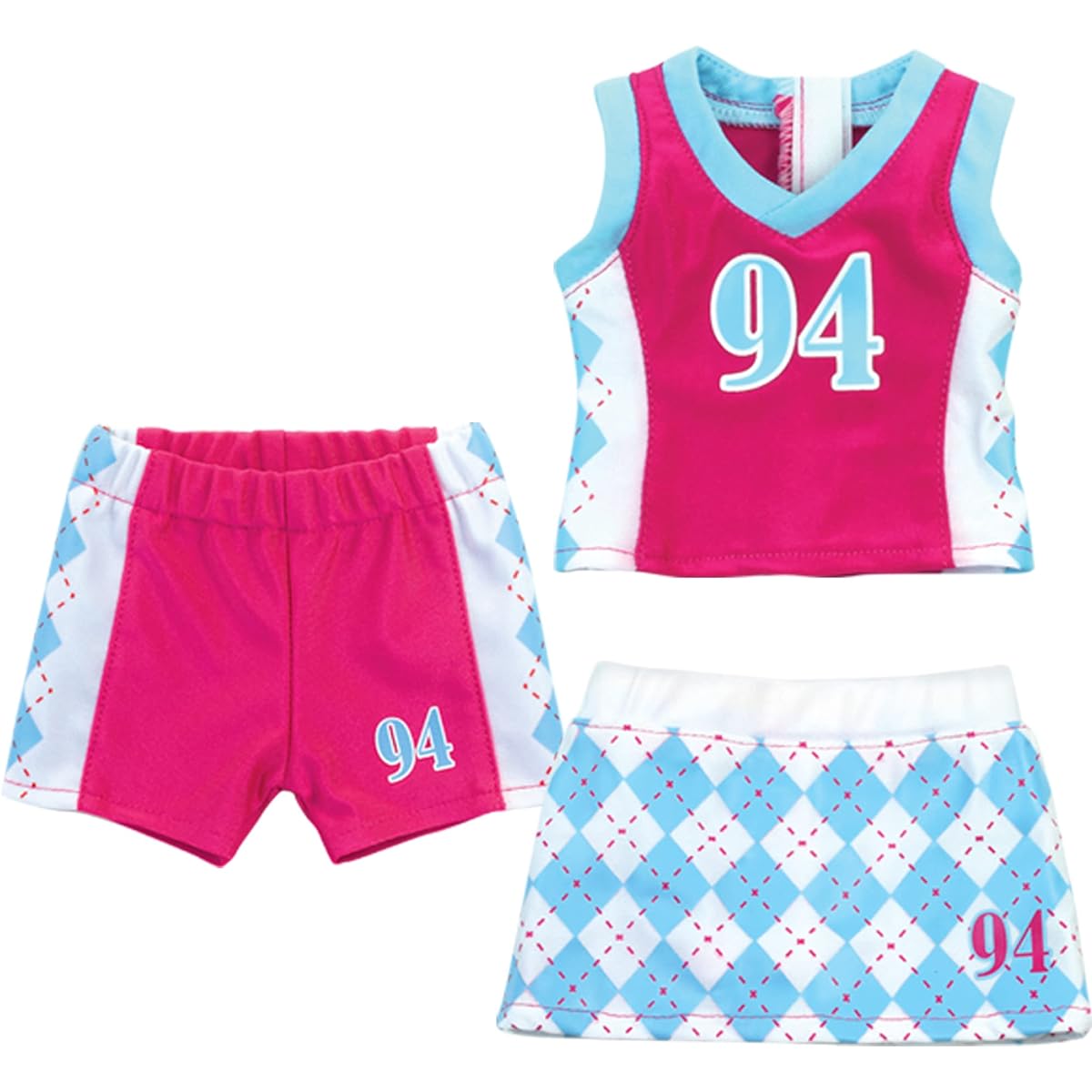 Doll Sports Uniform by Sophia's, 3 Piece Sports Outfit for 46cm Dolls