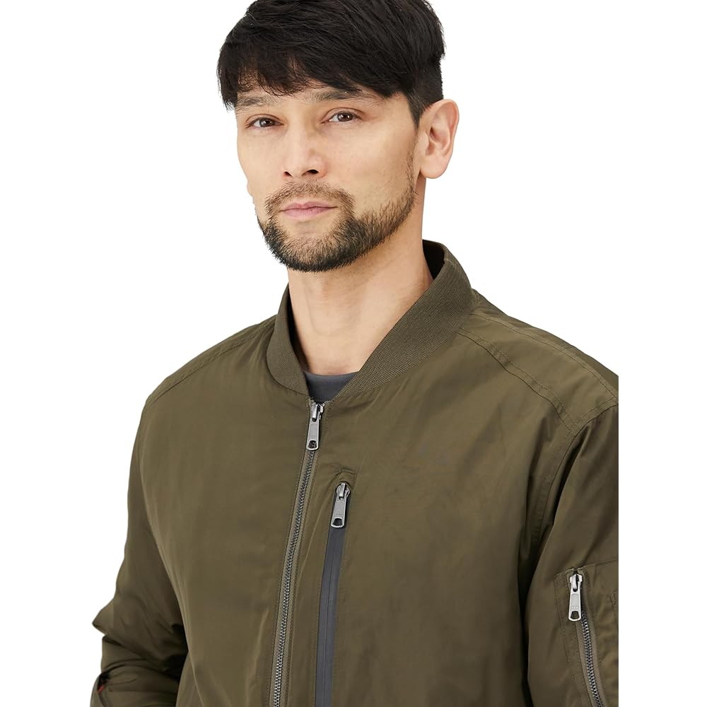 Outer MA-1 Blouson Fly Jacket Water Repellent Puffer Men's with 13 Storage Pockets