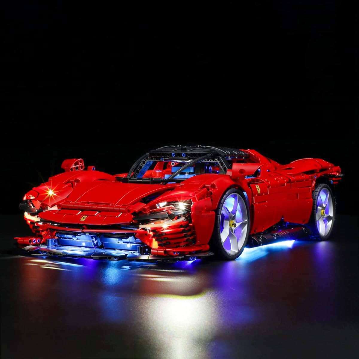 LED Lighting Kit. LEDs for Lego Technic Ferrari Daytona SP3 42143, great visuals! (No bricks, just LEDs)