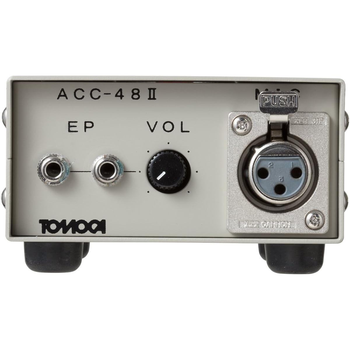 TOMOCA ACC-48Ⅱ Cuff switch (for condenser microphones, phantom passing type) A staple in the Ana booth Turns the signal on and off with one touch. (Compatible with switch type phantom) Purely made in Japan