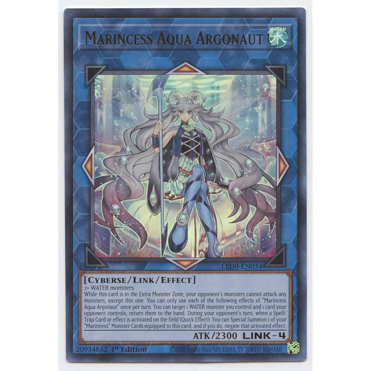 Marincess Aqua Argonaut - LED9-EN034 - Ultra Rare - 1st Edition