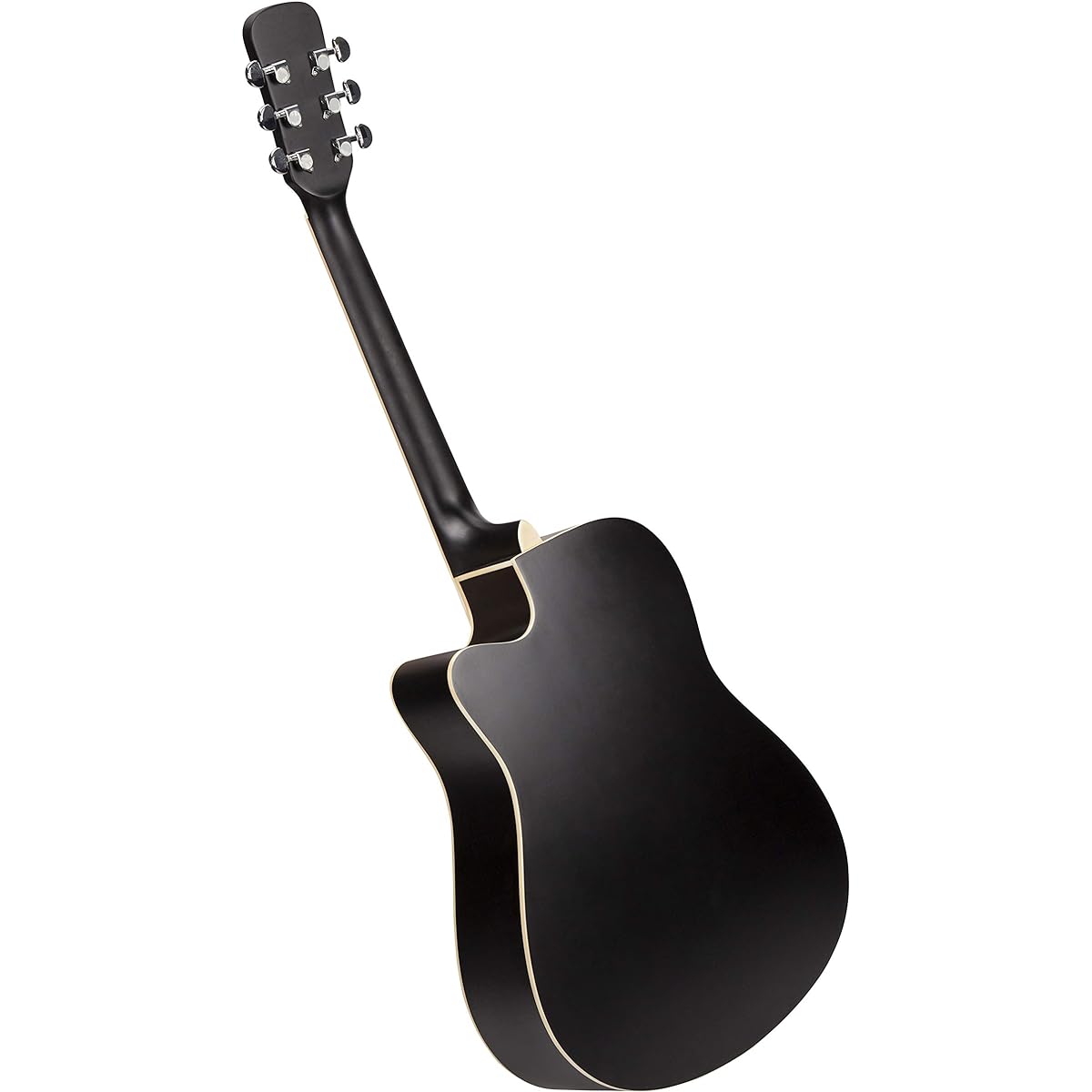 Martin Smith Acoustic Guitar Beginner Guitar Set Cutaway Natural (Tuner, Guitar Bag, Stand, Guitar Strings, Holder)