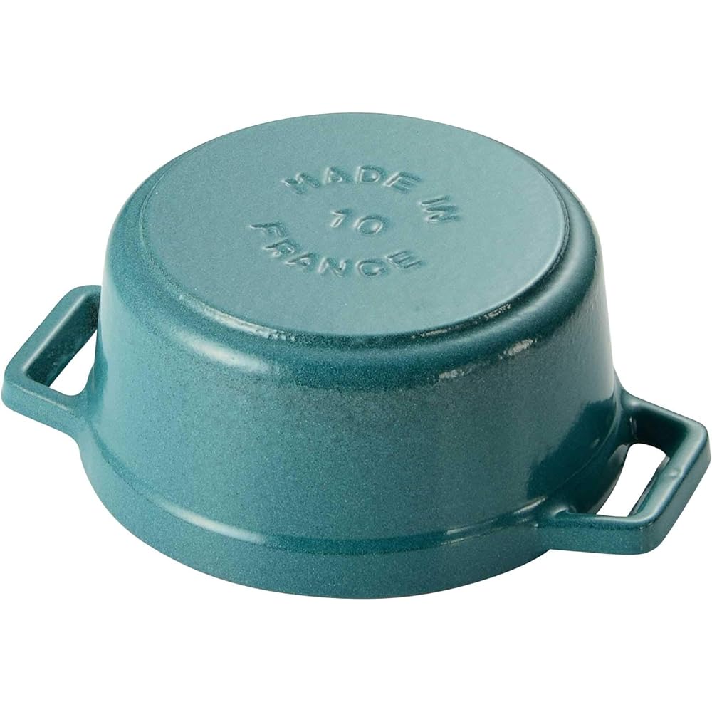 staub "Mini Pico Cocotte Round Mint 10cm" Small Hand Enamel Pot IH Compatible [Authorized Japanese Product] La Cocotte Round Mint Green 40501-429