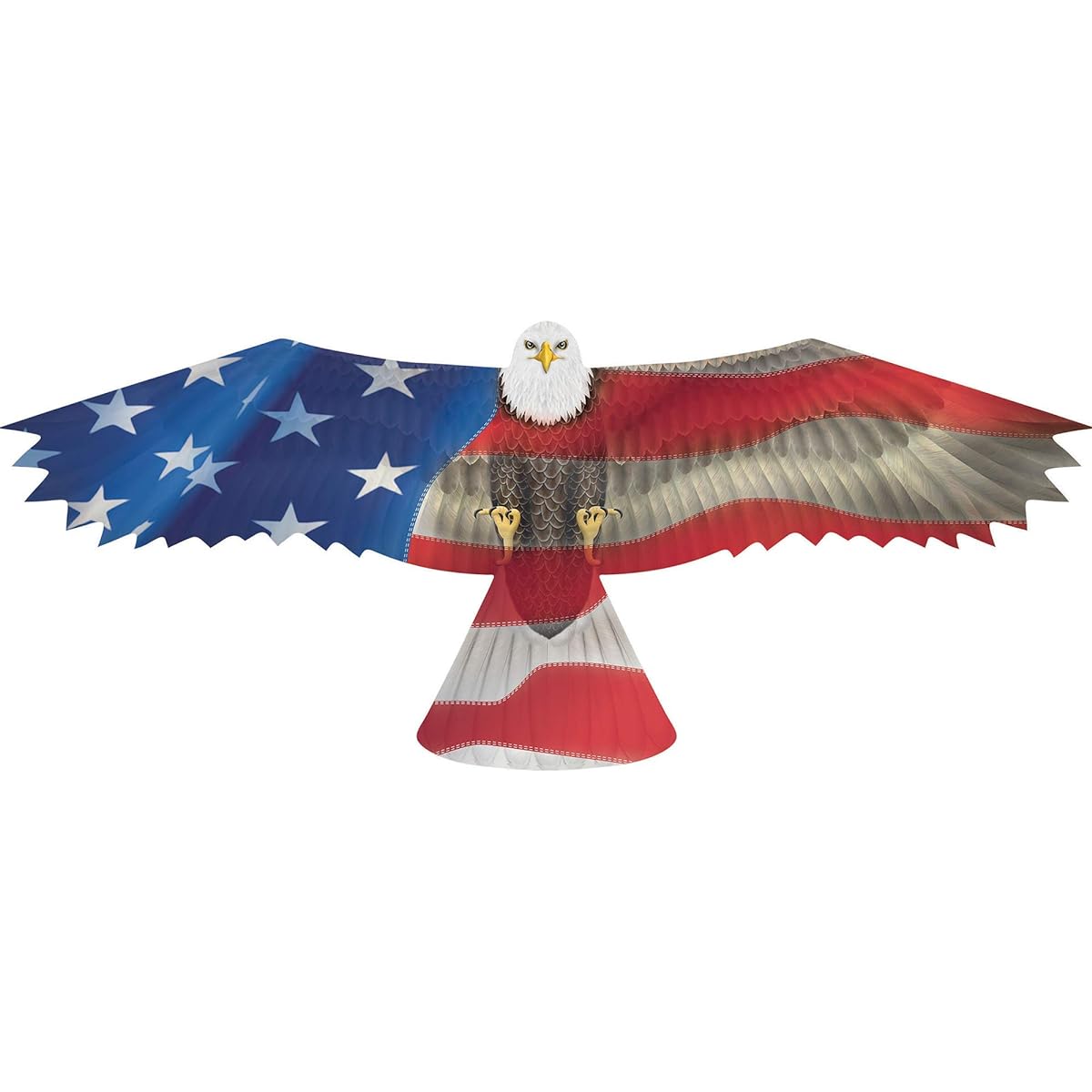 WindNSun U.S.A. Eagle Supersized Nylon Kite with Flying Line Included
