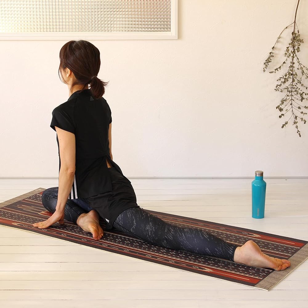 SPICE OF LIFE Leave-on yoga mat SENSE Native 61 x 173 cm 6 mm thick with strap CWLF1010