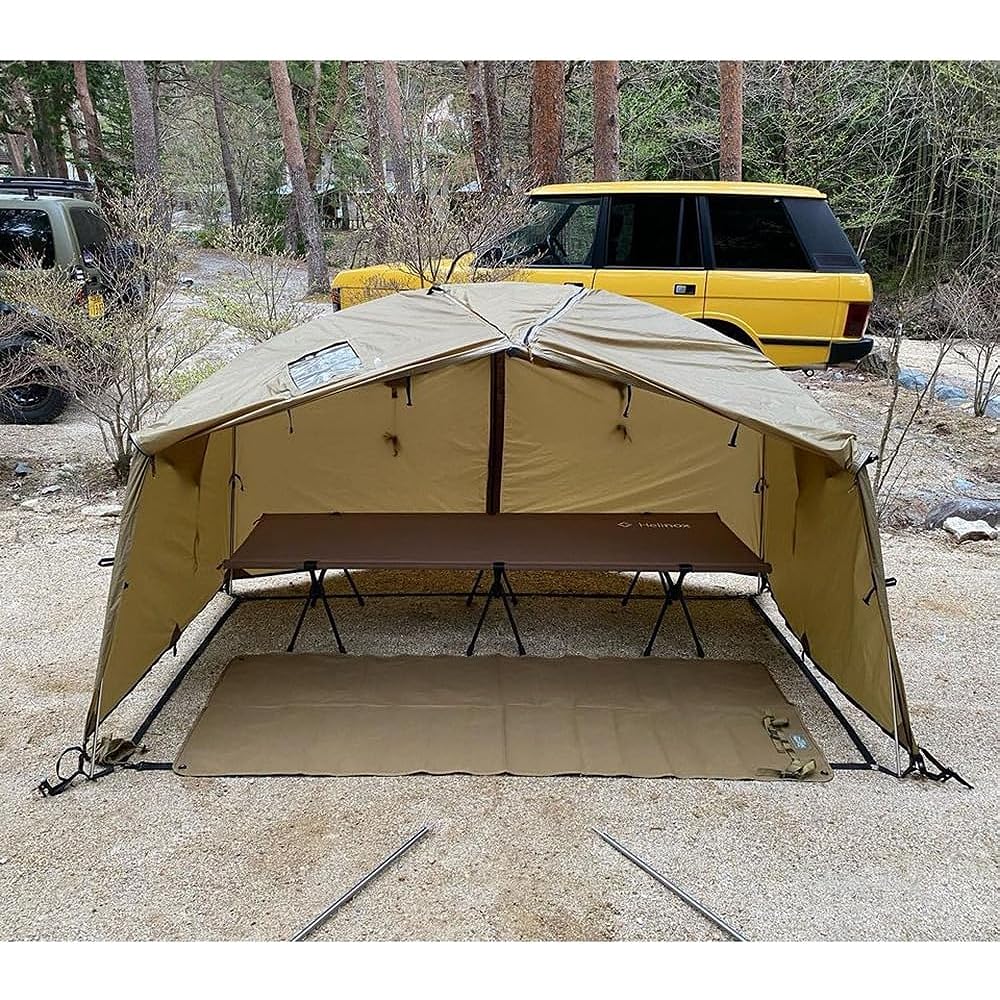 DUCKNOT Hunting Dome 2P Tent for 2 People with Chimney Hole Shelter with Ground Sheet Dome Tent Dome Shelter