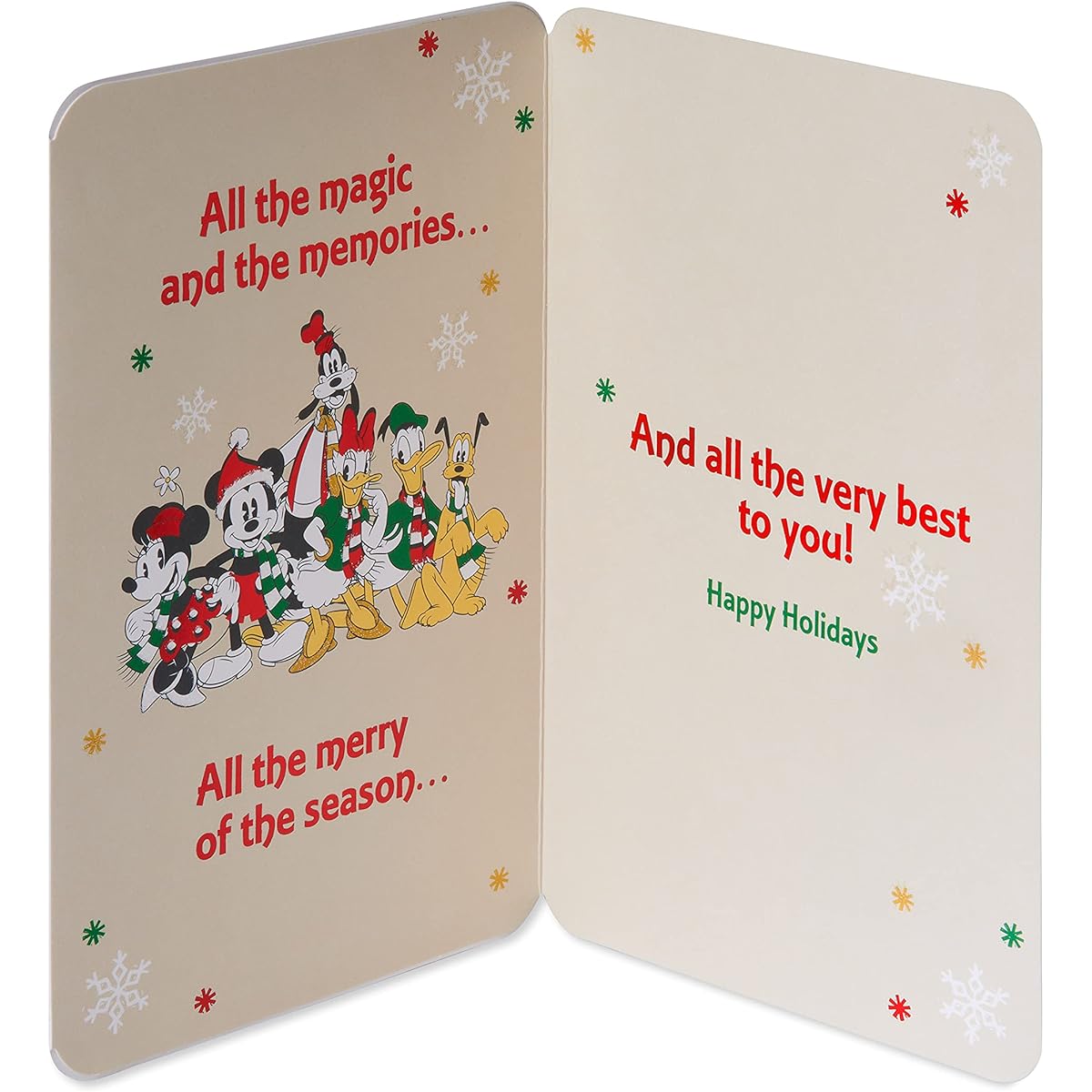 American Greetings Mickey Mouse Christmas Card (All The Magic)