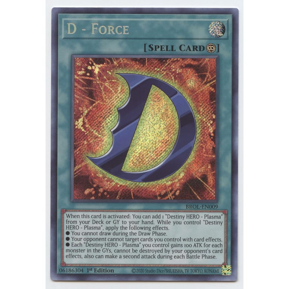 D-Force BROL-EN009 Secret Rare First Edition