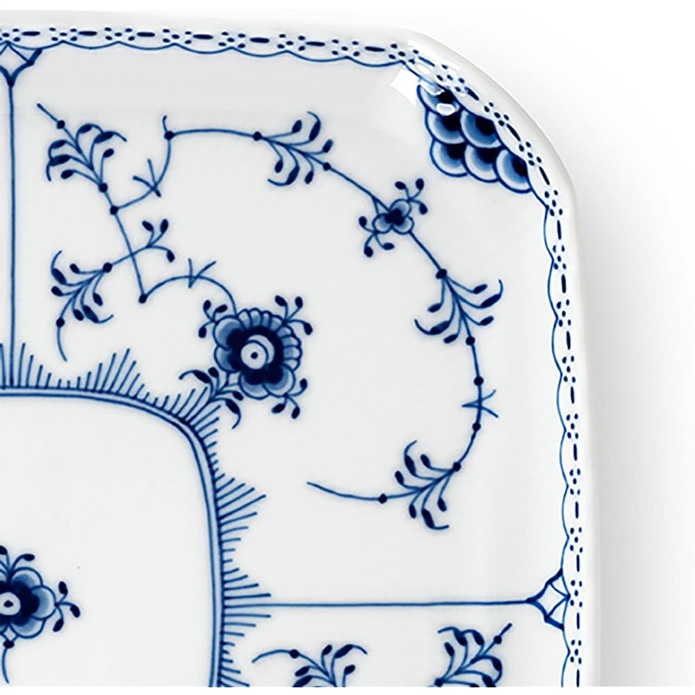[Regular Imported Product] Royal Copenhagen Blue Fluted Half Lace Square Dish 21cm Wedding Gift Present 1066923