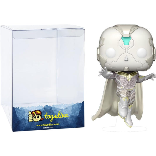 The Vision: Pop! Vinyl Figurine Bundle with 1 Compatible 'ToysDiva' Graphic Protector (824 - 54324 - B)