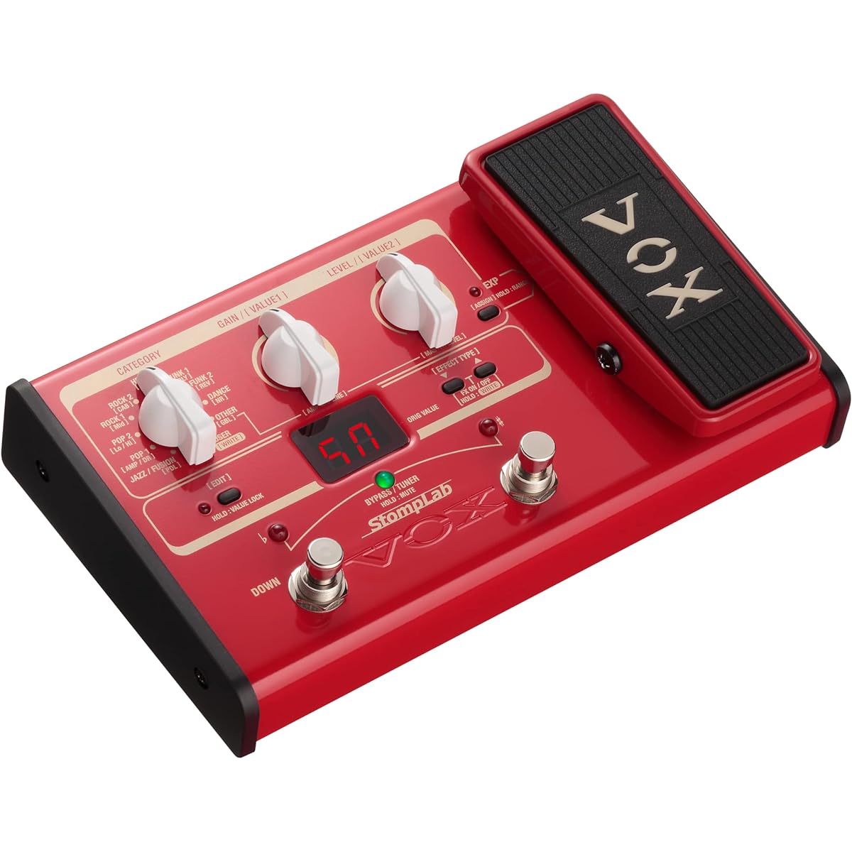 VOX Compact multi-effector for bass with expression pedal StompLab SL2B