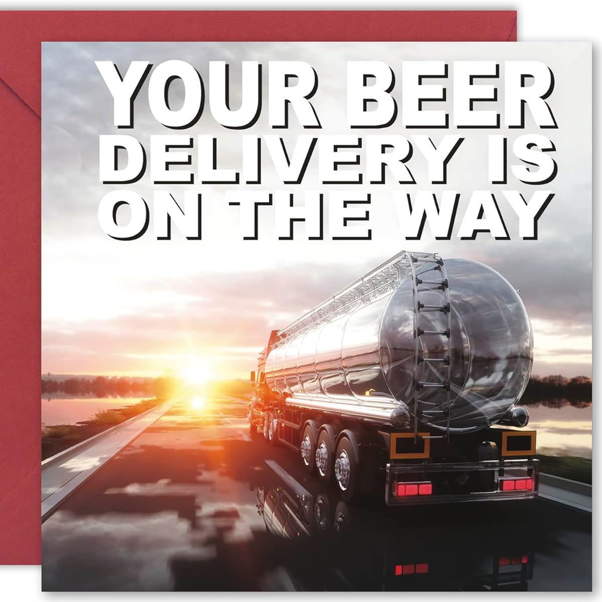 Cult Kitty - Beer Delivery - Rude Birthday Cards for Him - Funny Birthday Cards for Men - Brother Birthday Cards Adults - Birthday Cards Friend Male - Happy Birthday Cards for Him - Best Friend