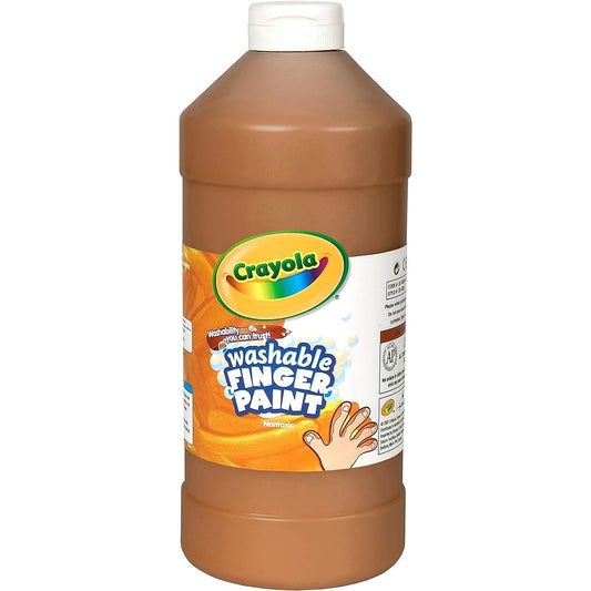 (Brown) - . Washable Fingerpaint 950ml Plastic Squeeze Bottle, Brown