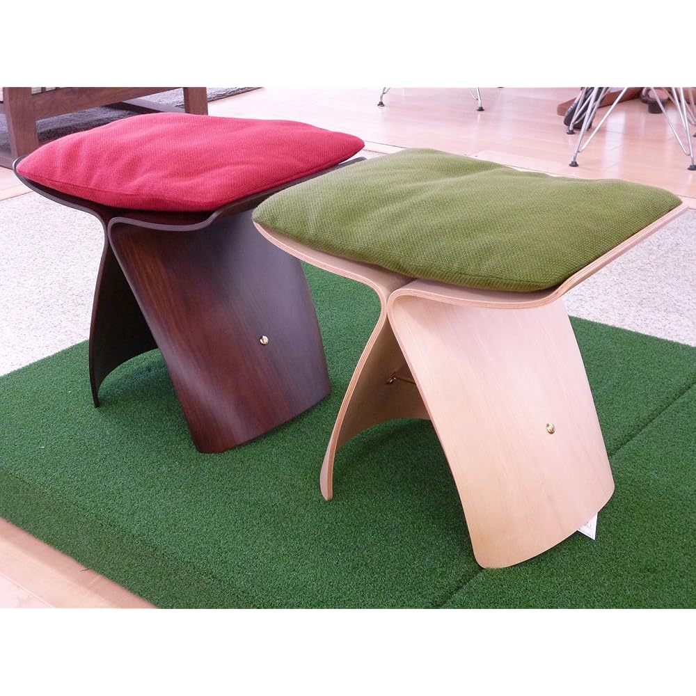 Tendo Mokko Butterfly Stool Cushion S-0048AA-AA Red